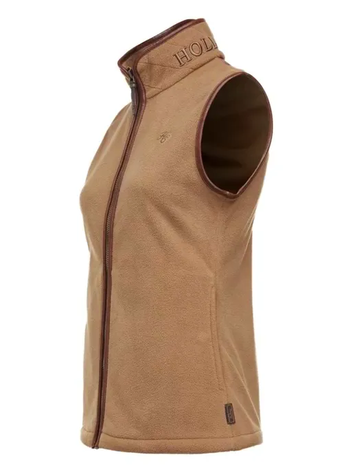 Holland Cooper Country Fleece Gilet Coffee