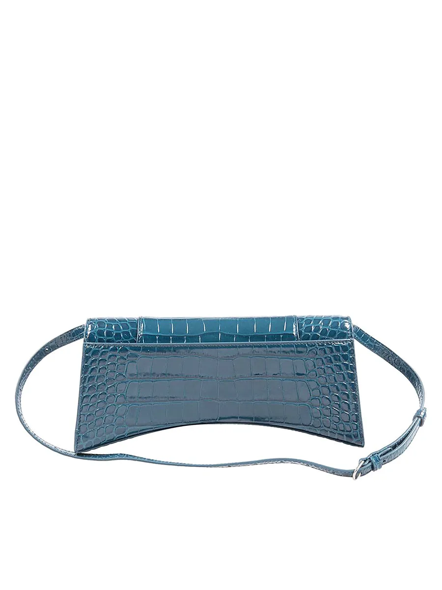 Hourglass Sling Bag in Blue