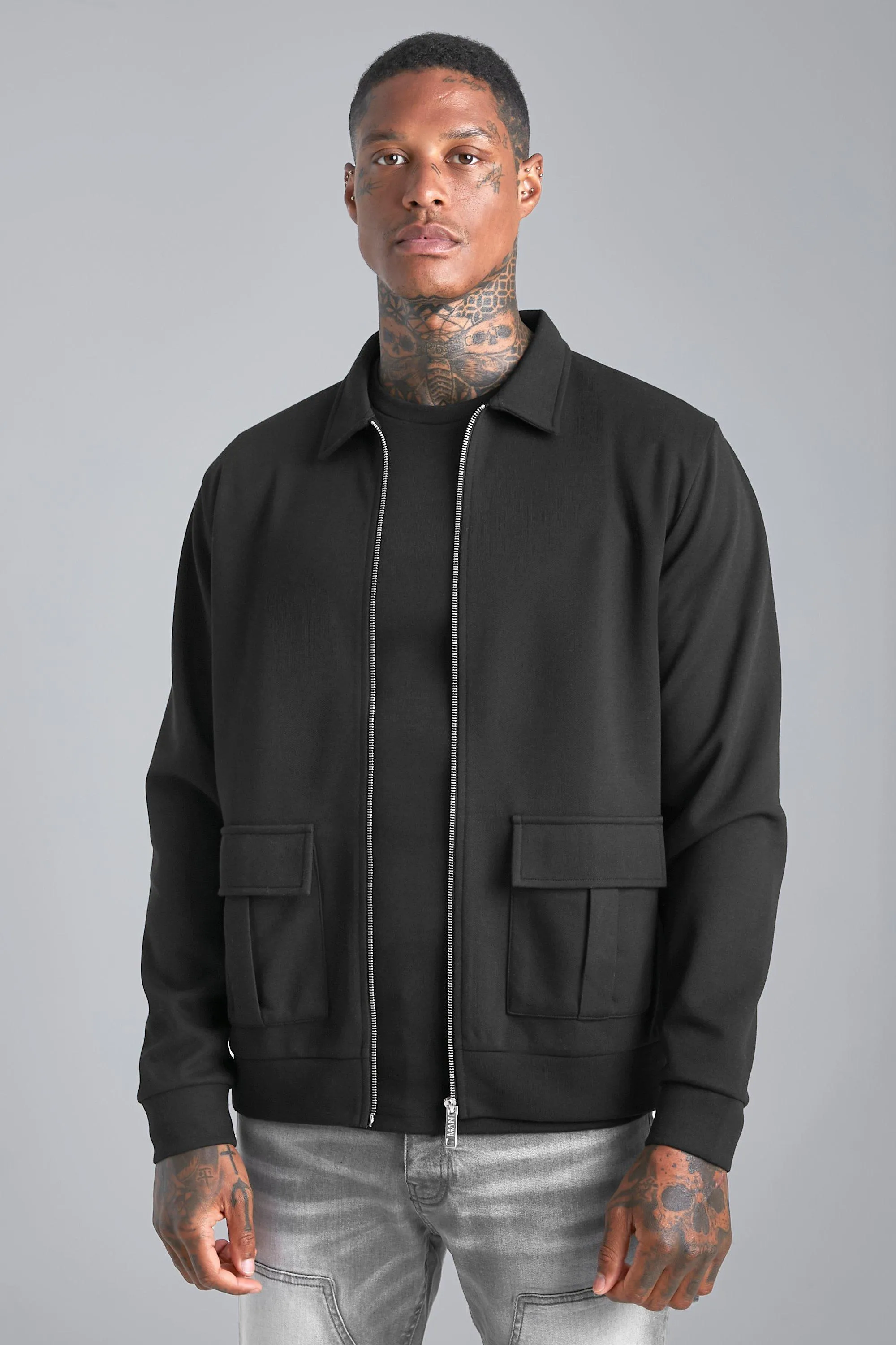 Interlock Cargo Pocket Jacket