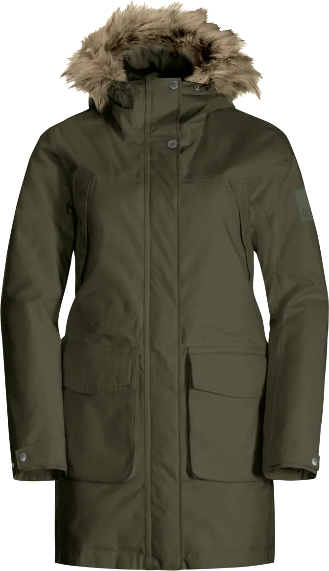 Jack Wolfskin Women's Winterfrost Insulated Parka Island Moss | Buy Jack Wolfskin Women's Winterfrost Insulated Parka 