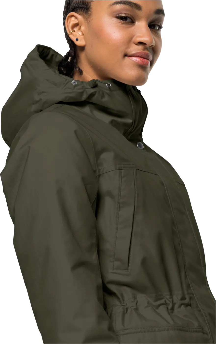 Jack Wolfskin Women's Winterfrost Insulated Parka Island Moss | Buy Jack Wolfskin Women's Winterfrost Insulated Parka 