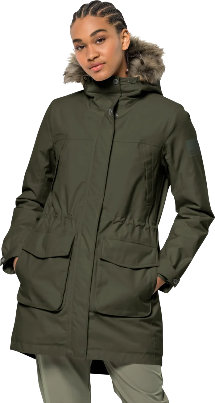 Jack Wolfskin Women's Winterfrost Insulated Parka Island Moss | Buy Jack Wolfskin Women's Winterfrost Insulated Parka 