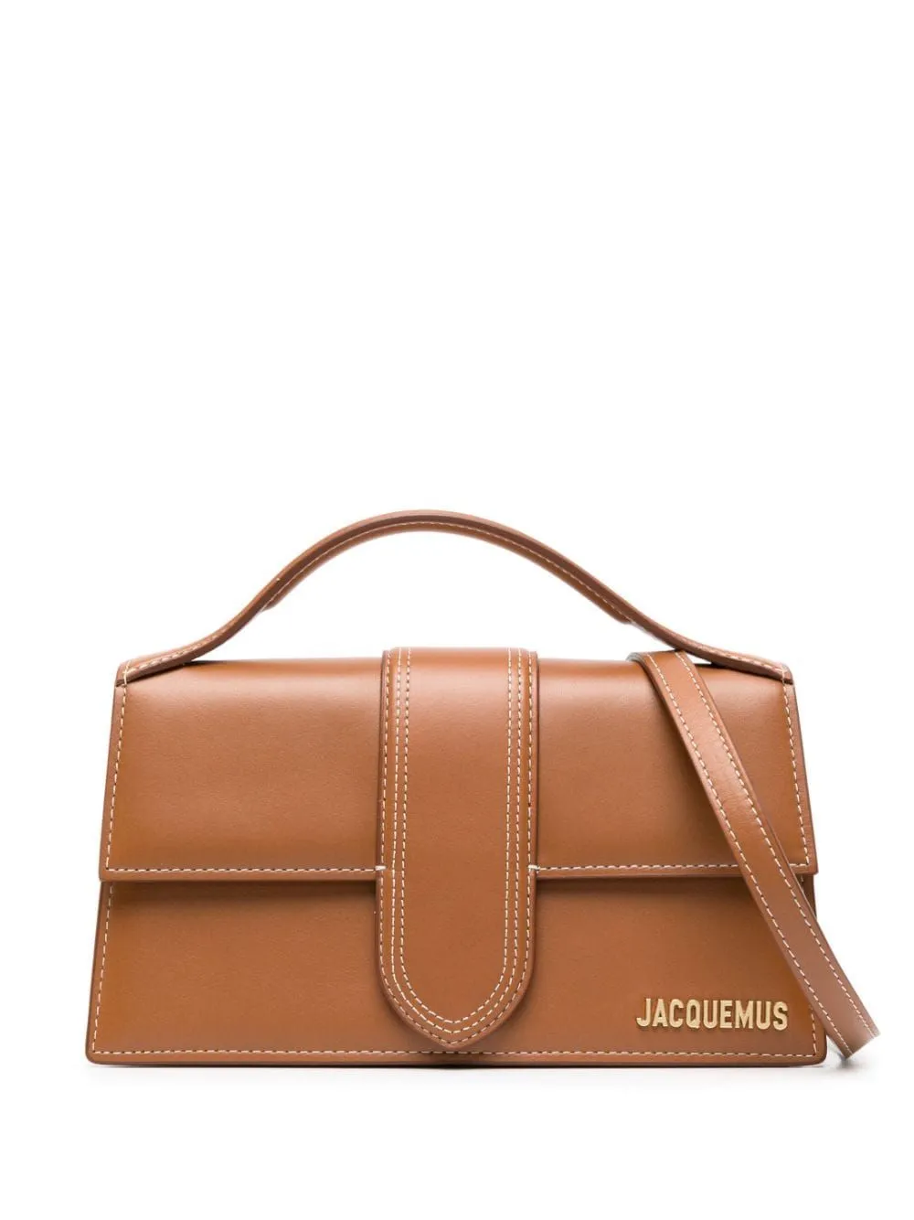 JACQUEMUS Elegant Mini Grand Leather Handbag 23.5cm