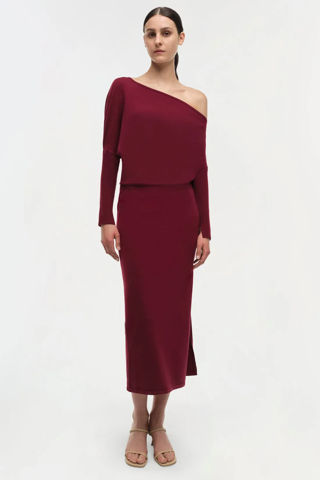 Janese Off Shoulder Midi Dress