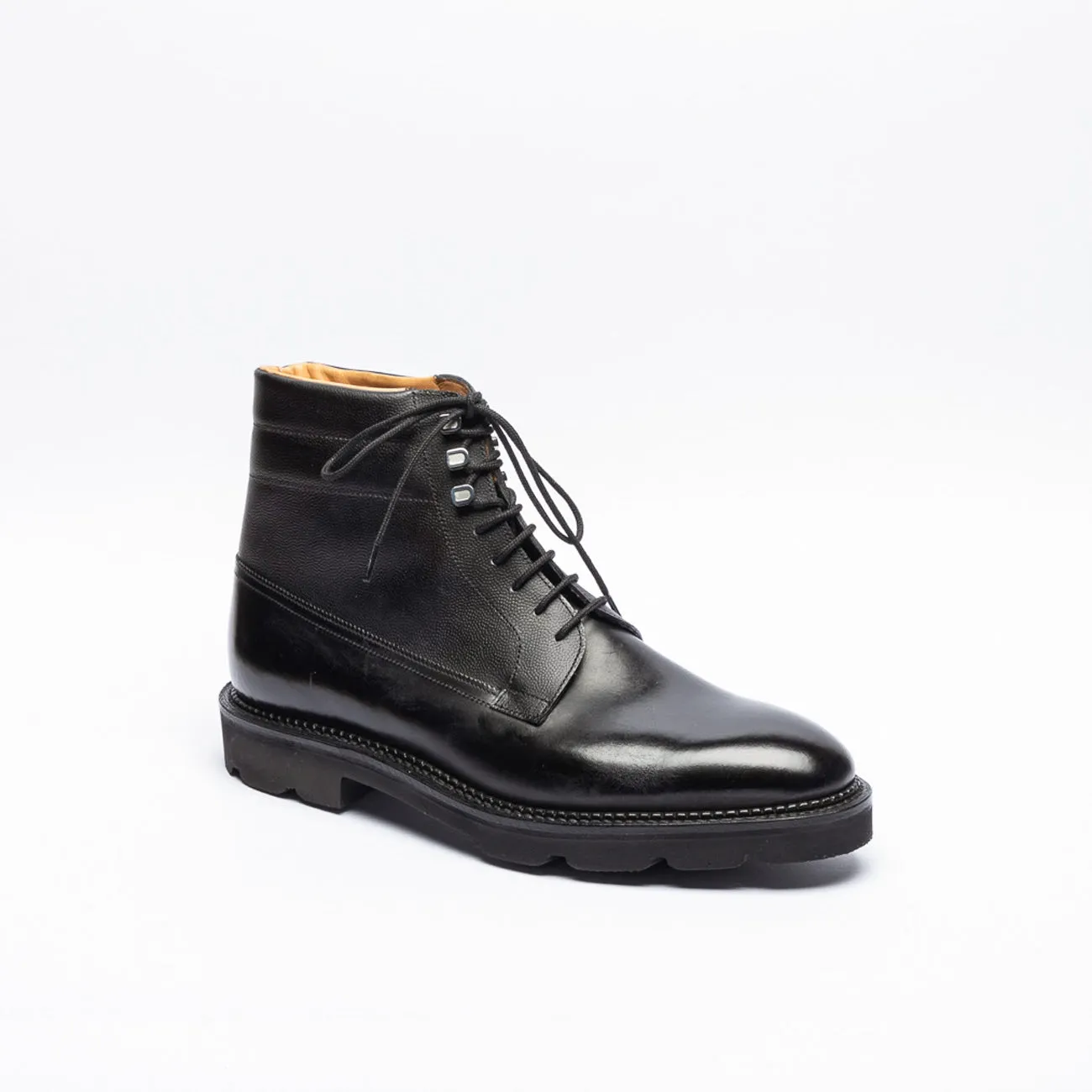 John Lobb Stivale derby John Lobb Alder PD in pelle nera (Taglia 10 UK)