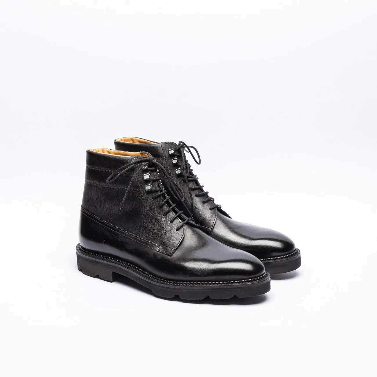 John Lobb Stivale derby John Lobb Alder PD in pelle nera (Taglia 10 UK)