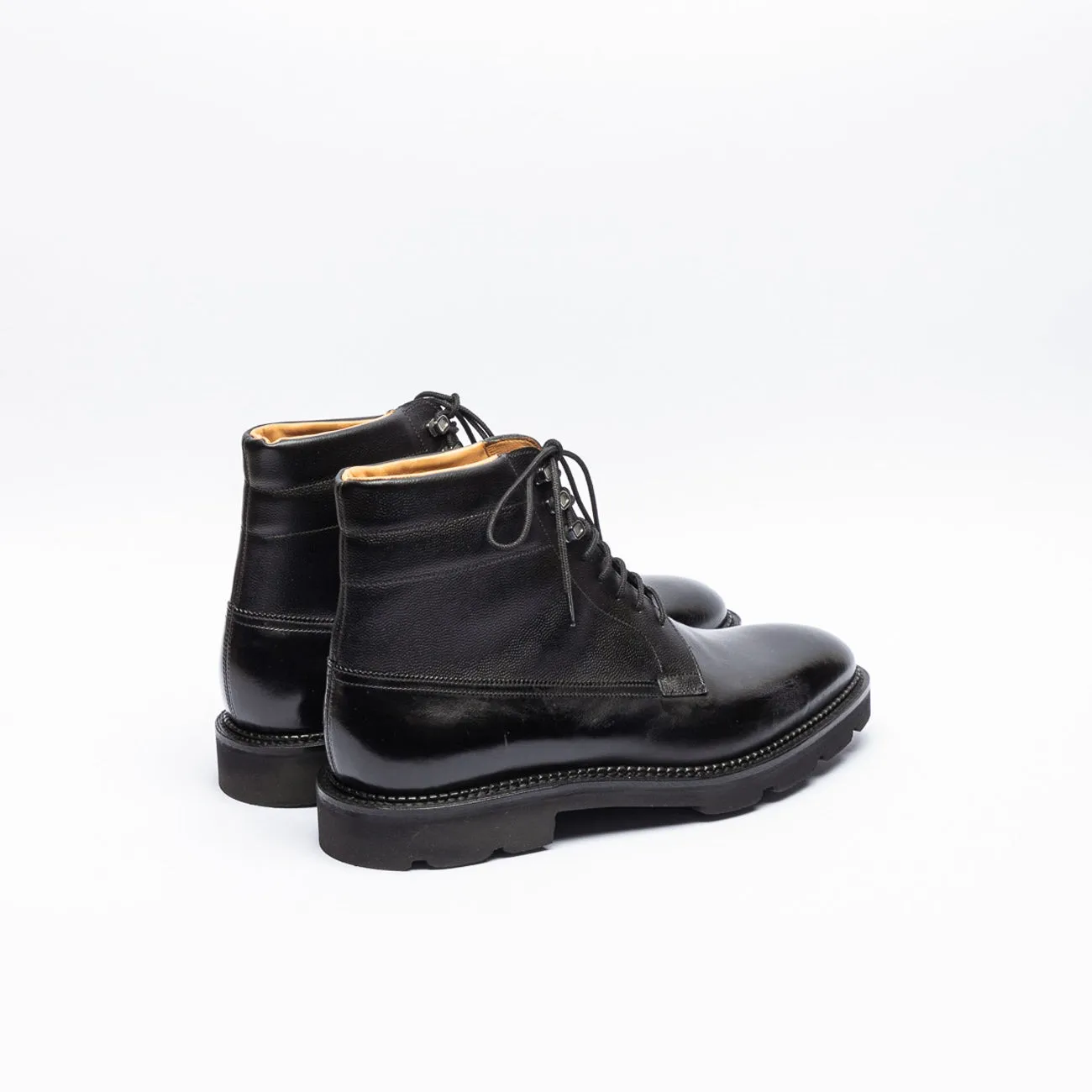 John Lobb Stivale derby John Lobb Alder PD in pelle nera (Taglia 10 UK)