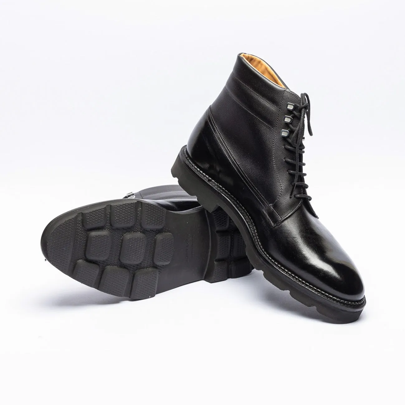 John Lobb Stivale derby John Lobb Alder PD in pelle nera (Taglia 10 UK)