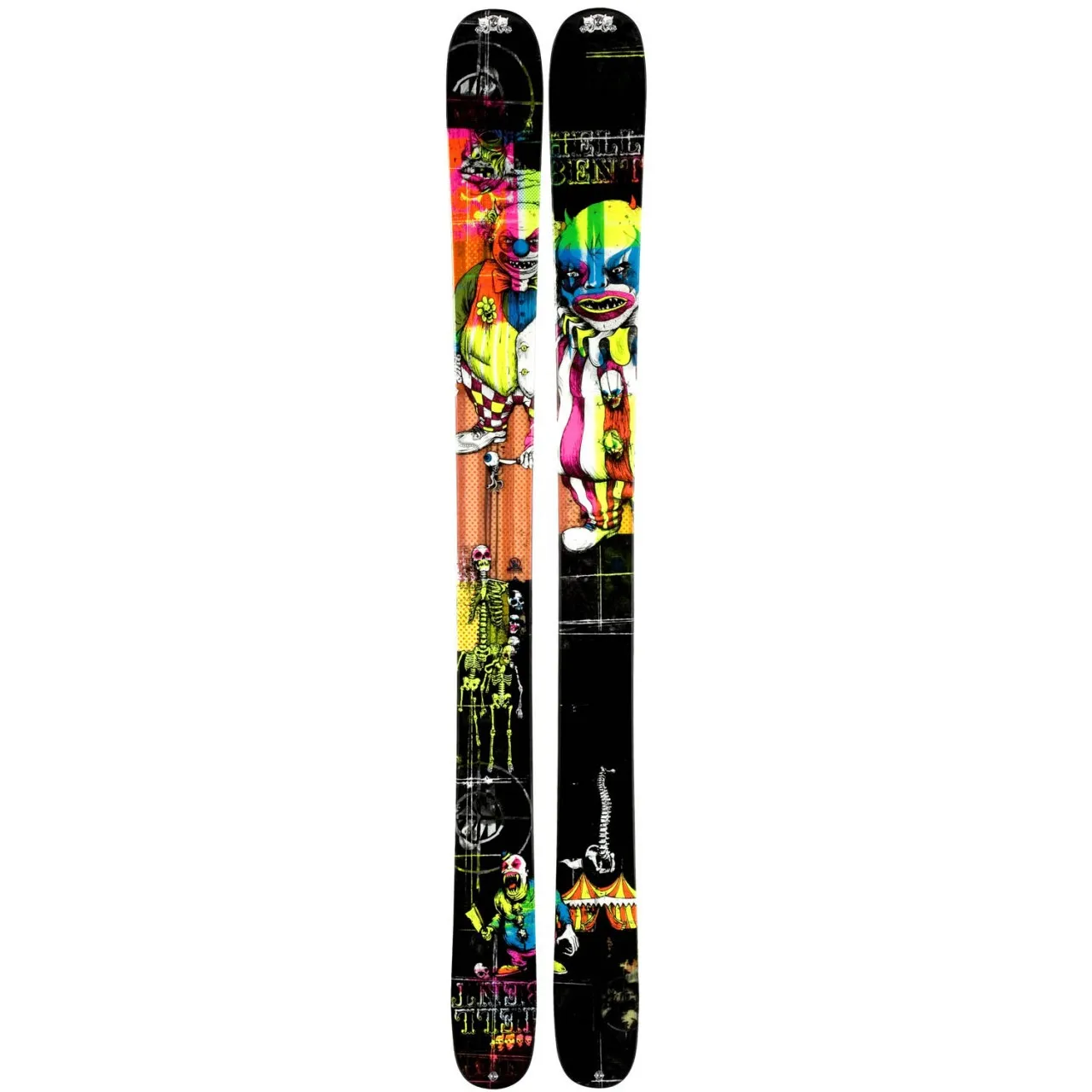 K2 Hell Bent Skis with Marker SchizoFrantic Bindings 2011