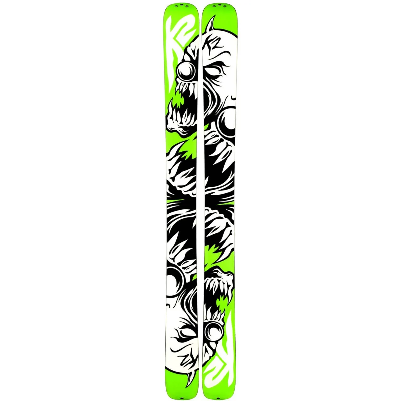 K2 Hell Bent Skis with Marker SchizoFrantic Bindings 2011