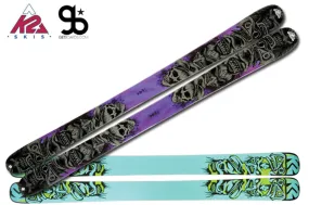 K2 Obsethed Skis with Integrated Griffon Schizofrantic Bindings 2012