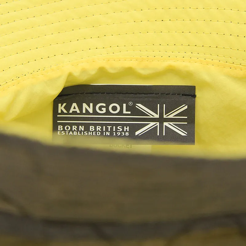 Kangol Pucker Check Bucket Olive