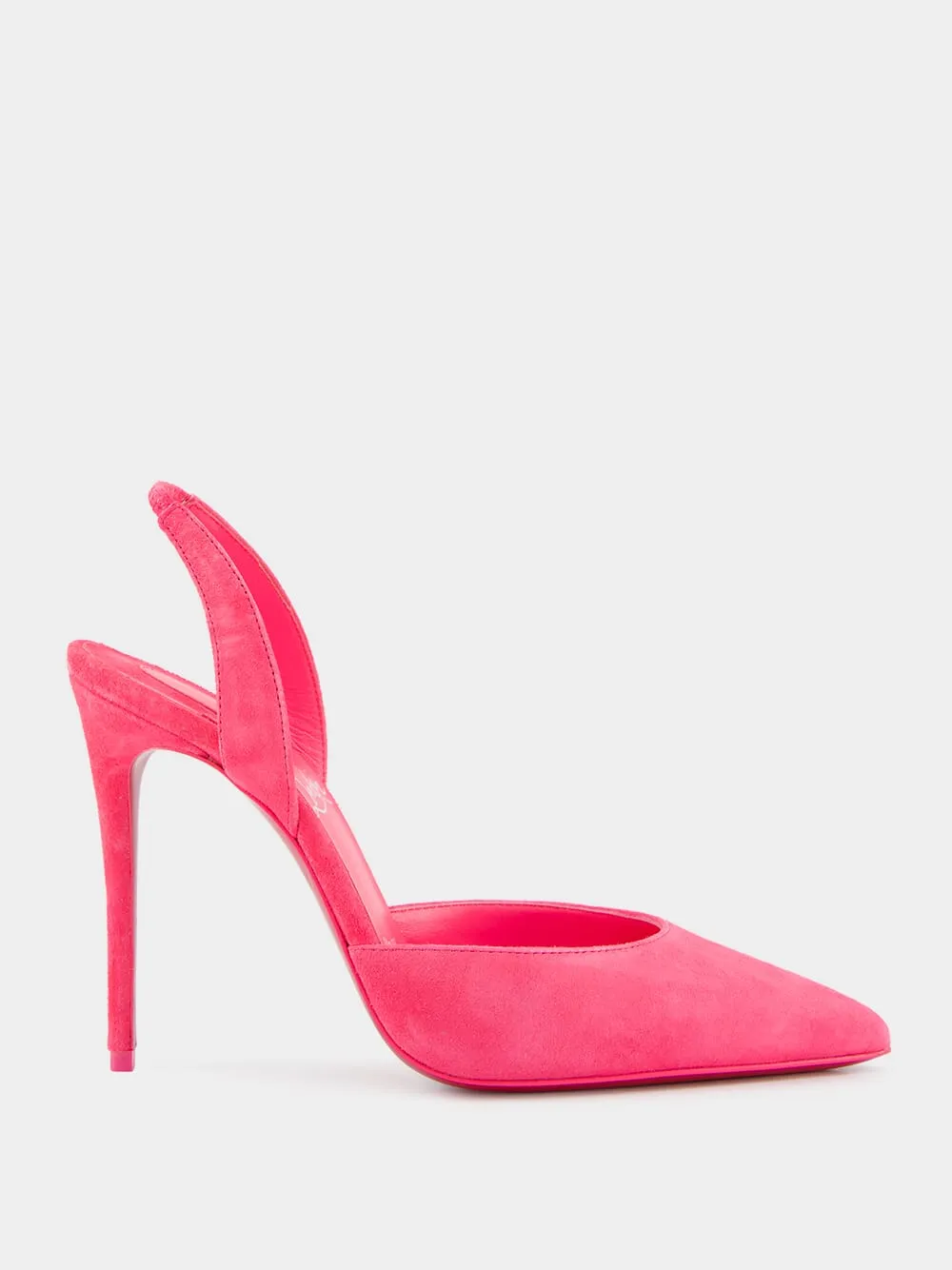 Kate Sling Pink Suede 100mm Pumps