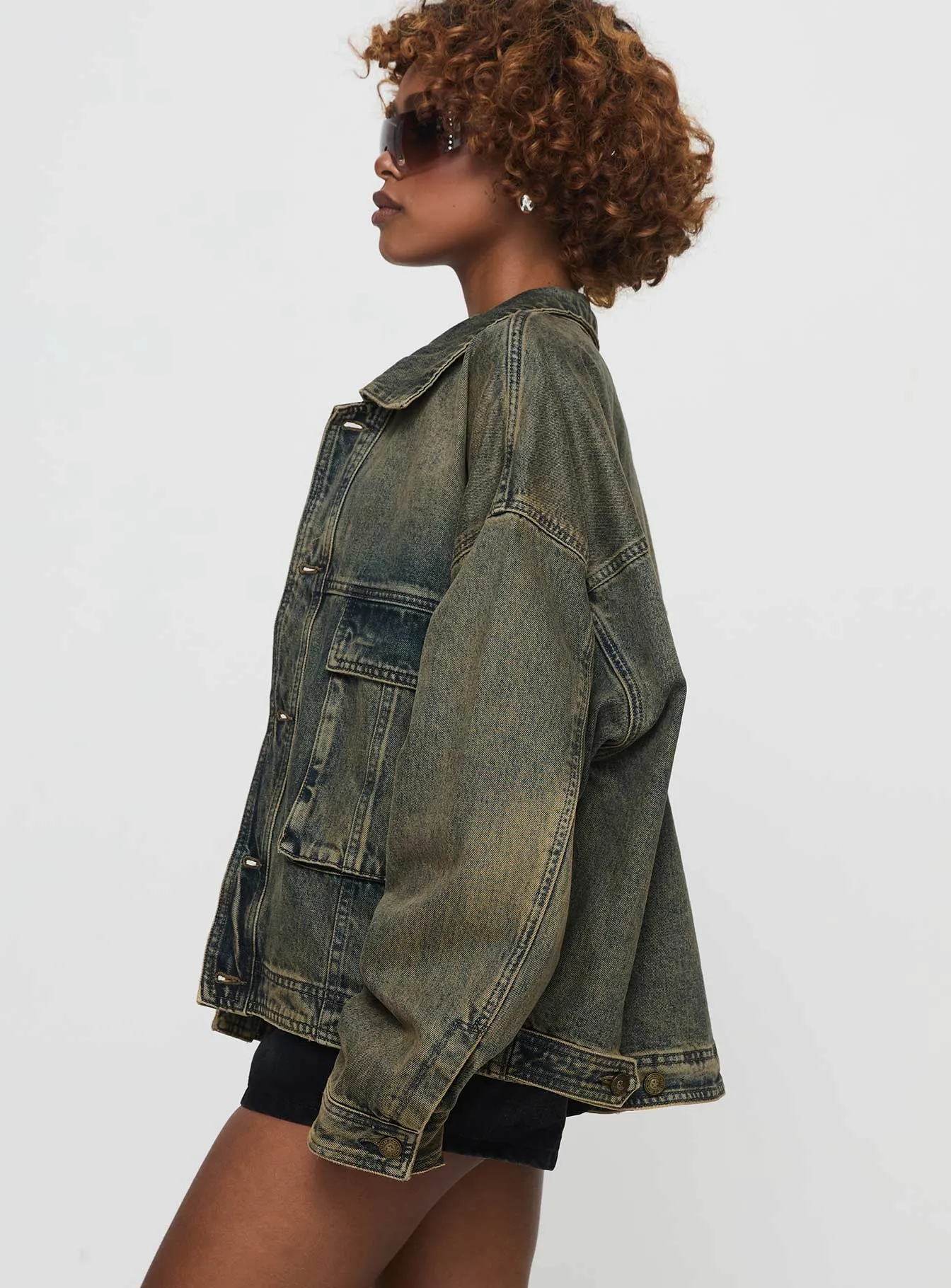 Kier Oversized Jacket Denim Antique Wash