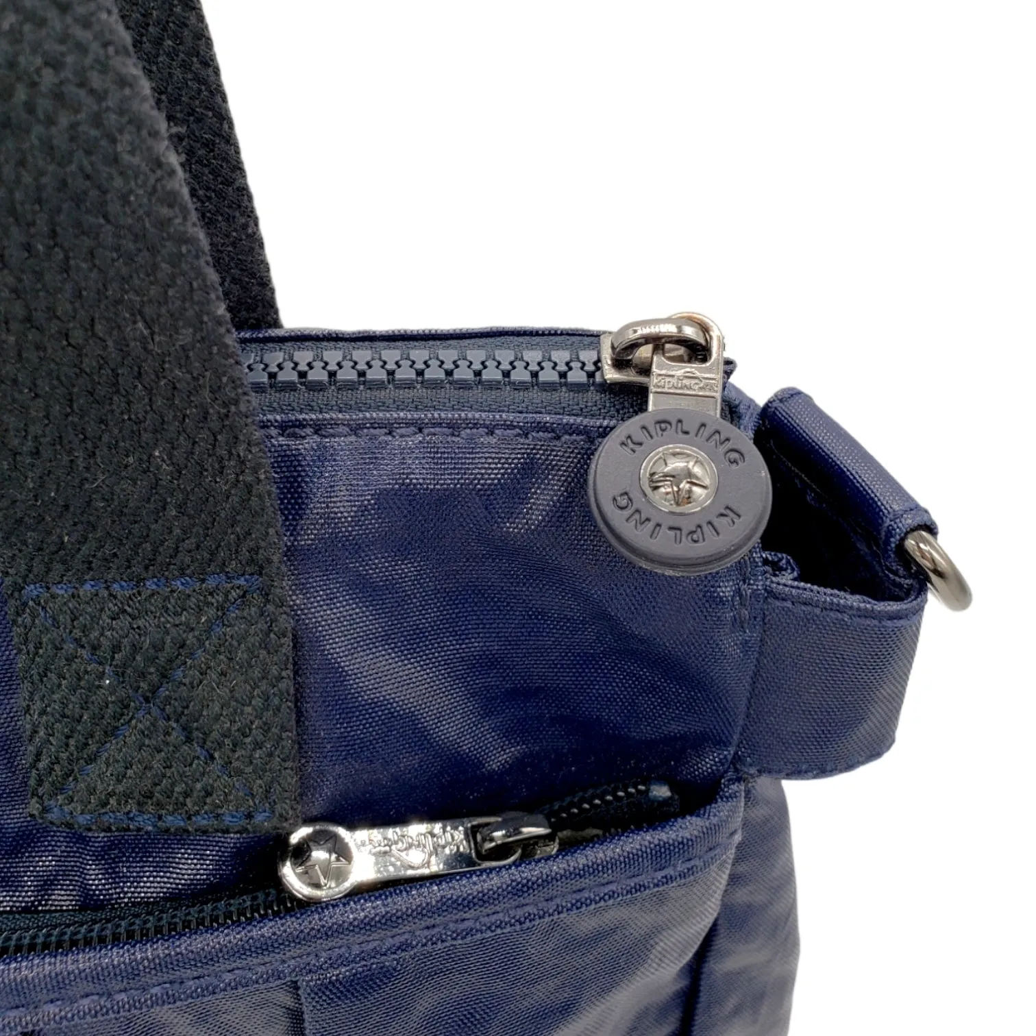 Kipling Navy Textured Shoulder Bag