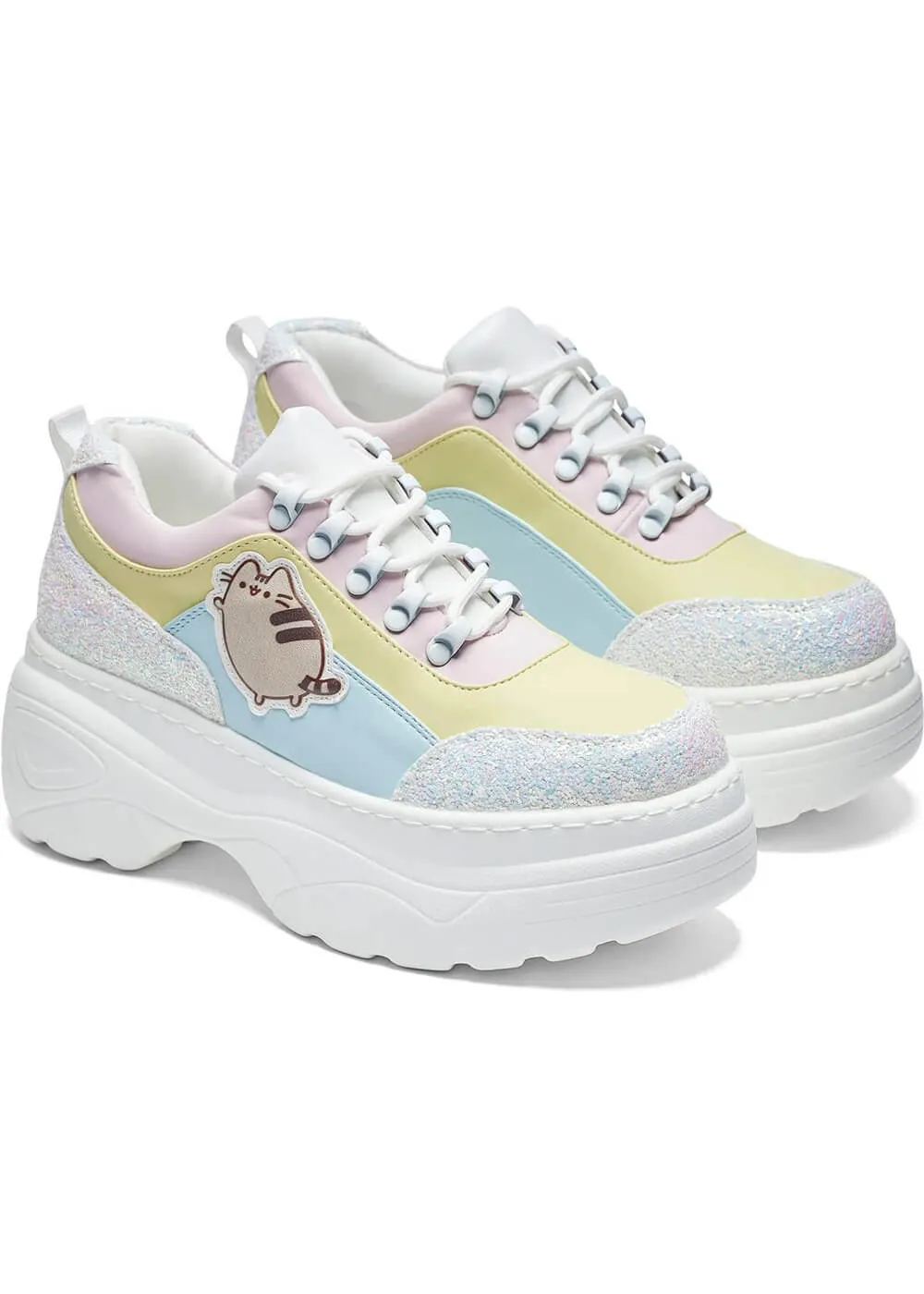 Koi x Pusheen Unicorn Glitter Chunky Trainers Multi