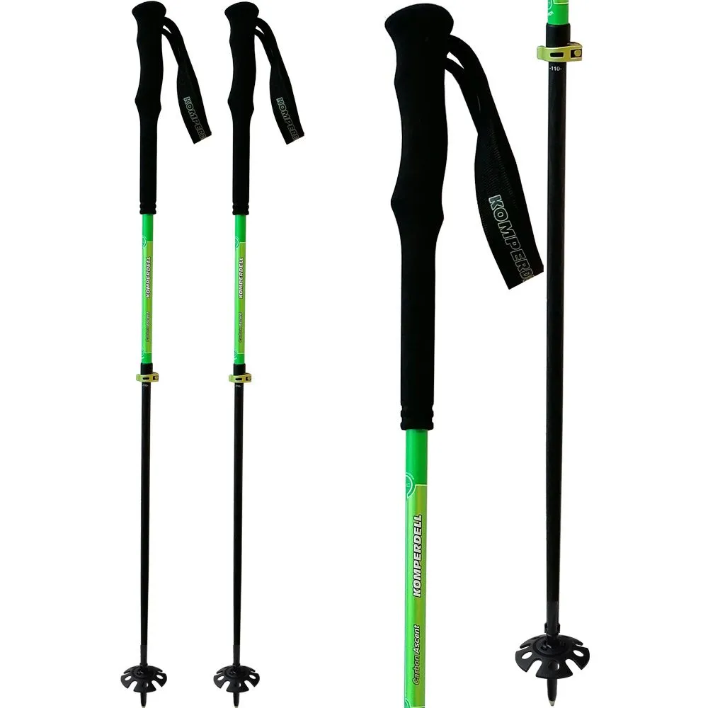 Komperdell - Carbon C7 Ski-Touring Poles black green