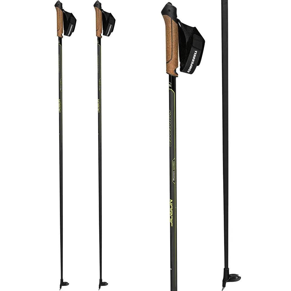 Komperdell - Nordic CX-100 Cork Crosscountry Poles black yellow