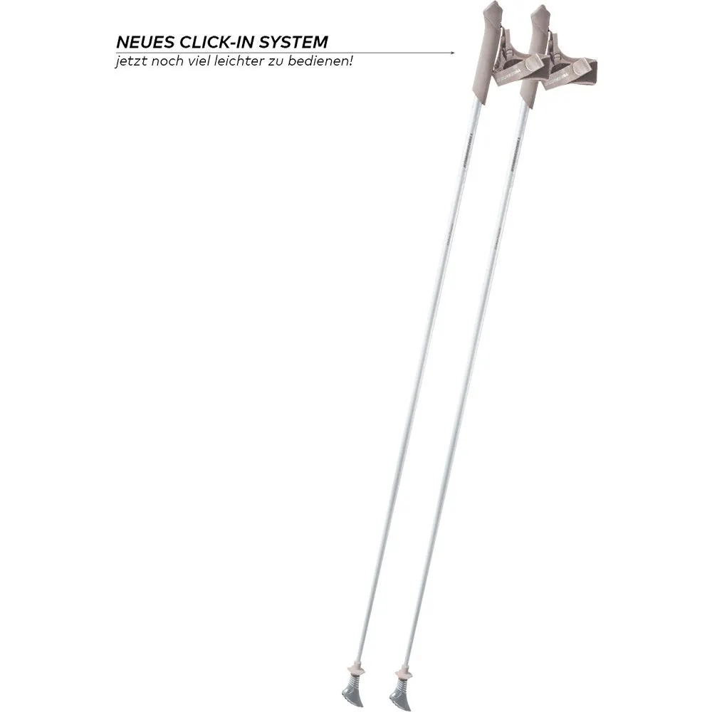 Komperdell - Poniente Carbon Pearl Nordic Walking Poles white