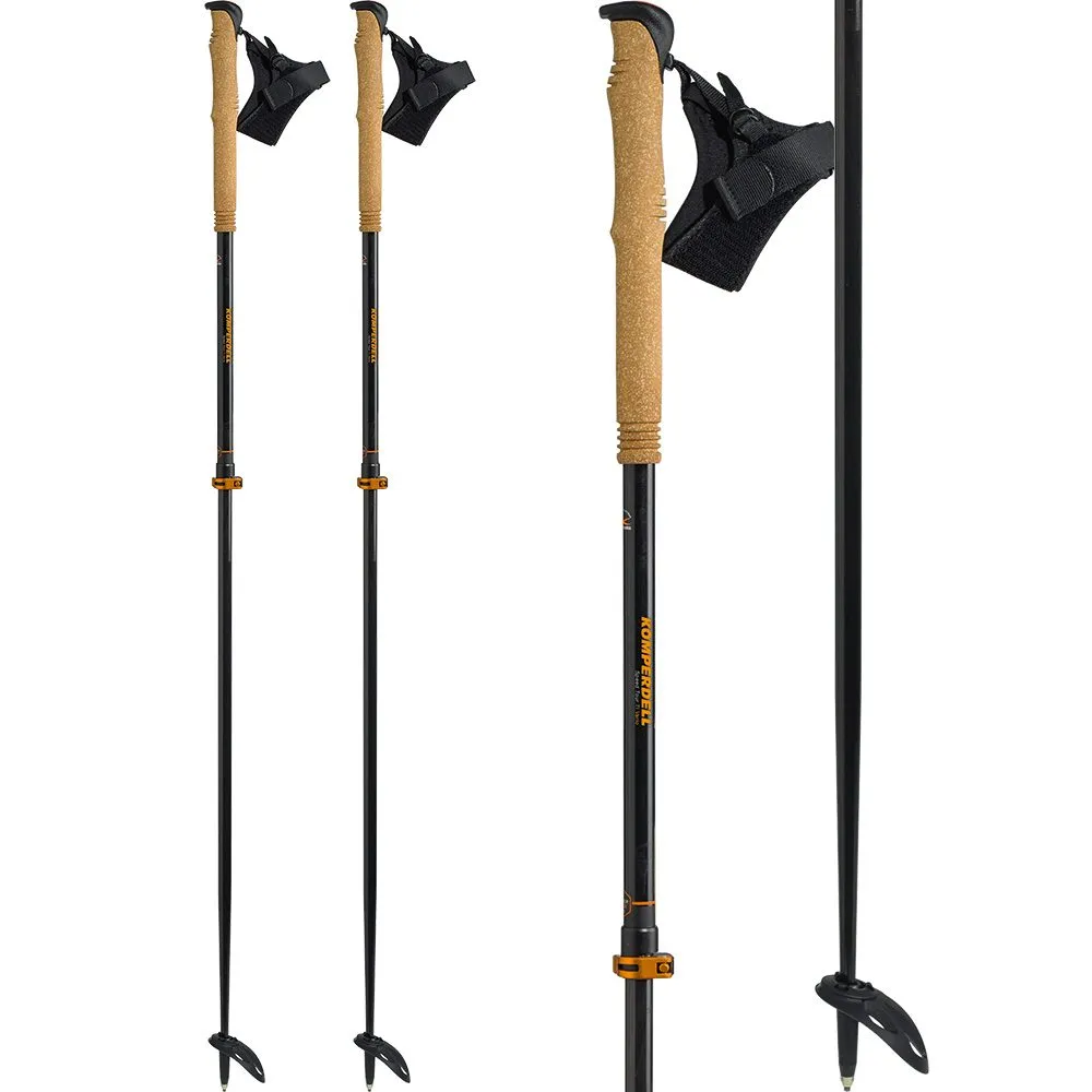 Komperdell - Speed Tour TI Vario Touring Ski Poles black