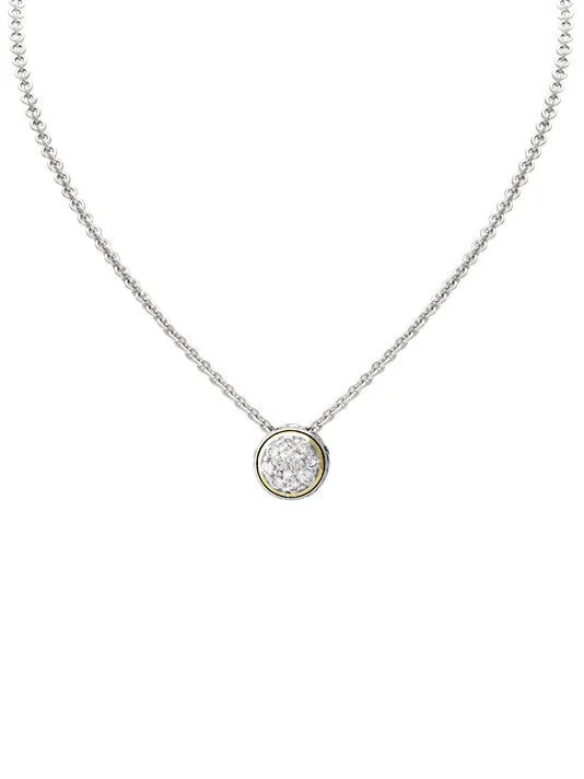 Lanna Solitaire Pave Necklace by John Medeiros