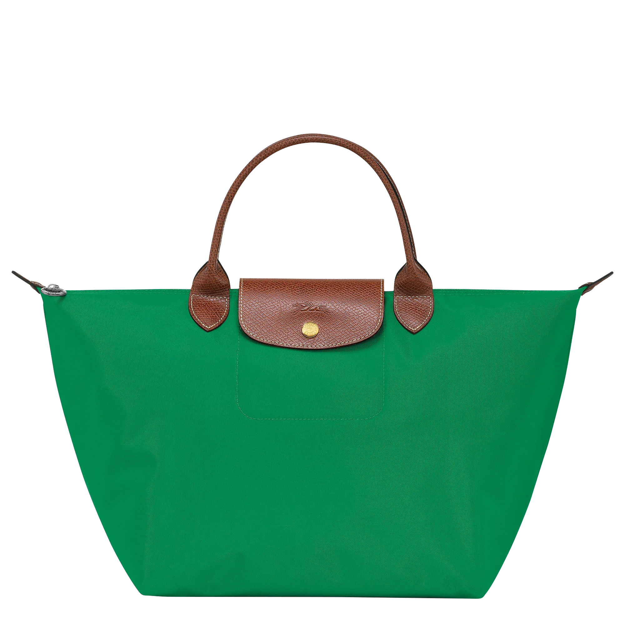 Le Pliage Original M Handbag Green - Recycled canvas