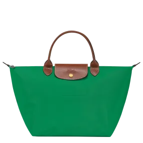 Le Pliage Original M Handbag Green - Recycled canvas