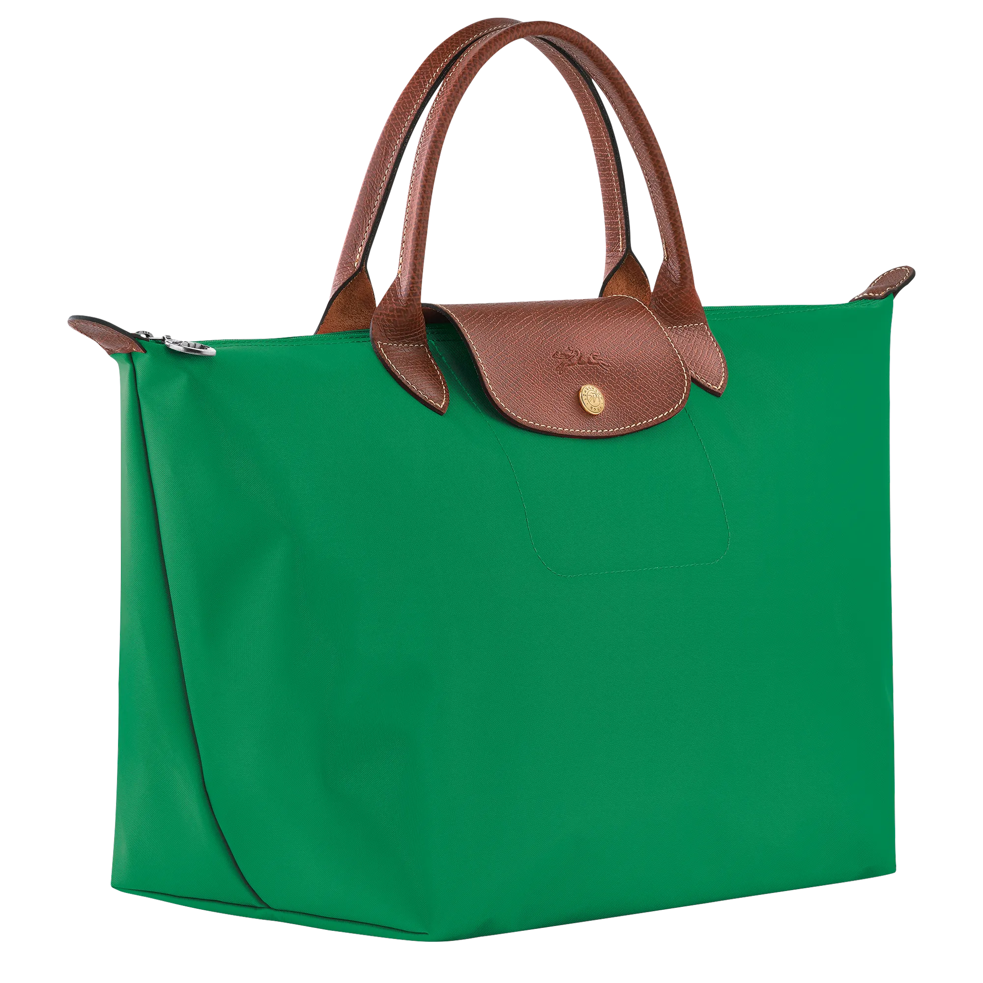 Le Pliage Original M Handbag Green - Recycled canvas