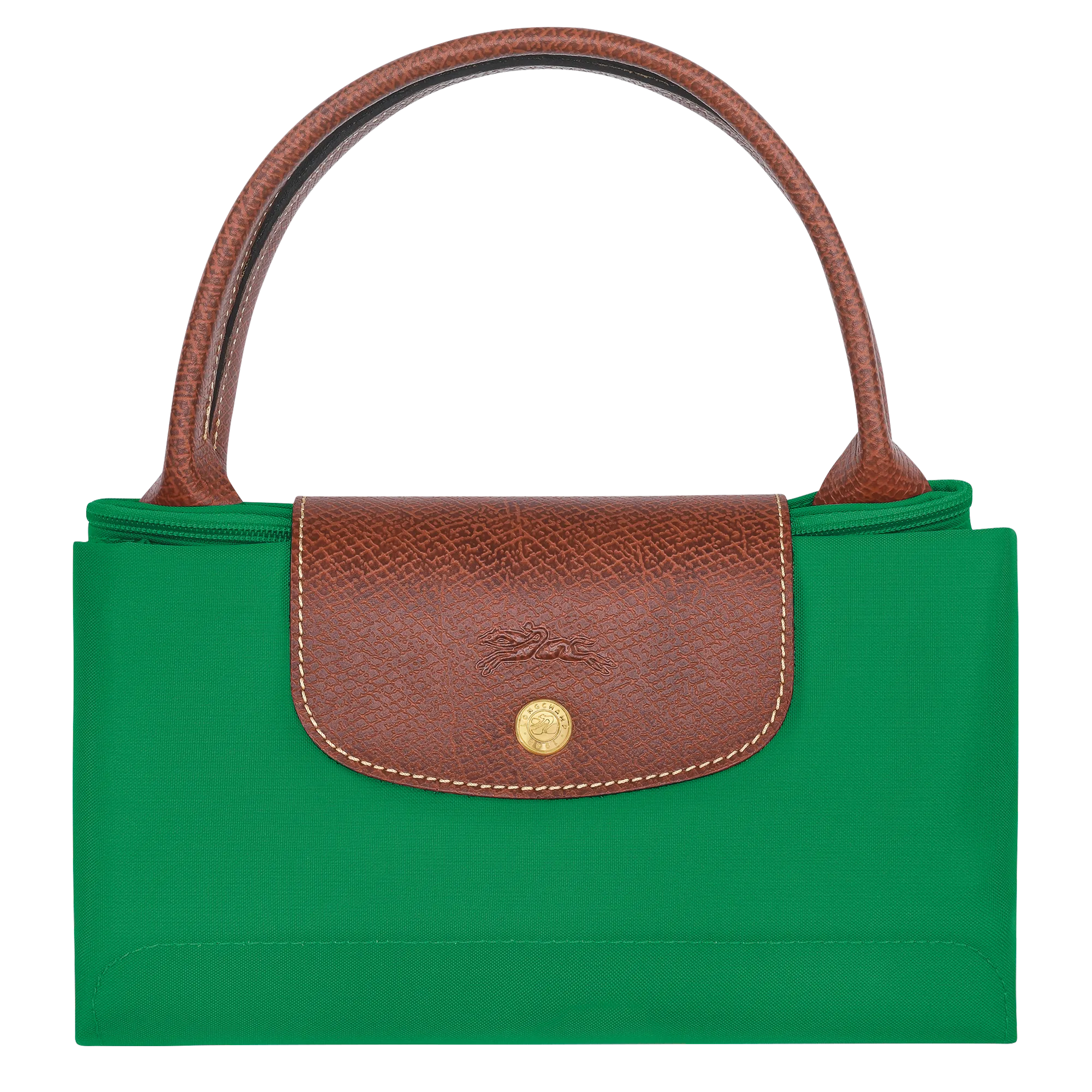 Le Pliage Original M Handbag Green - Recycled canvas