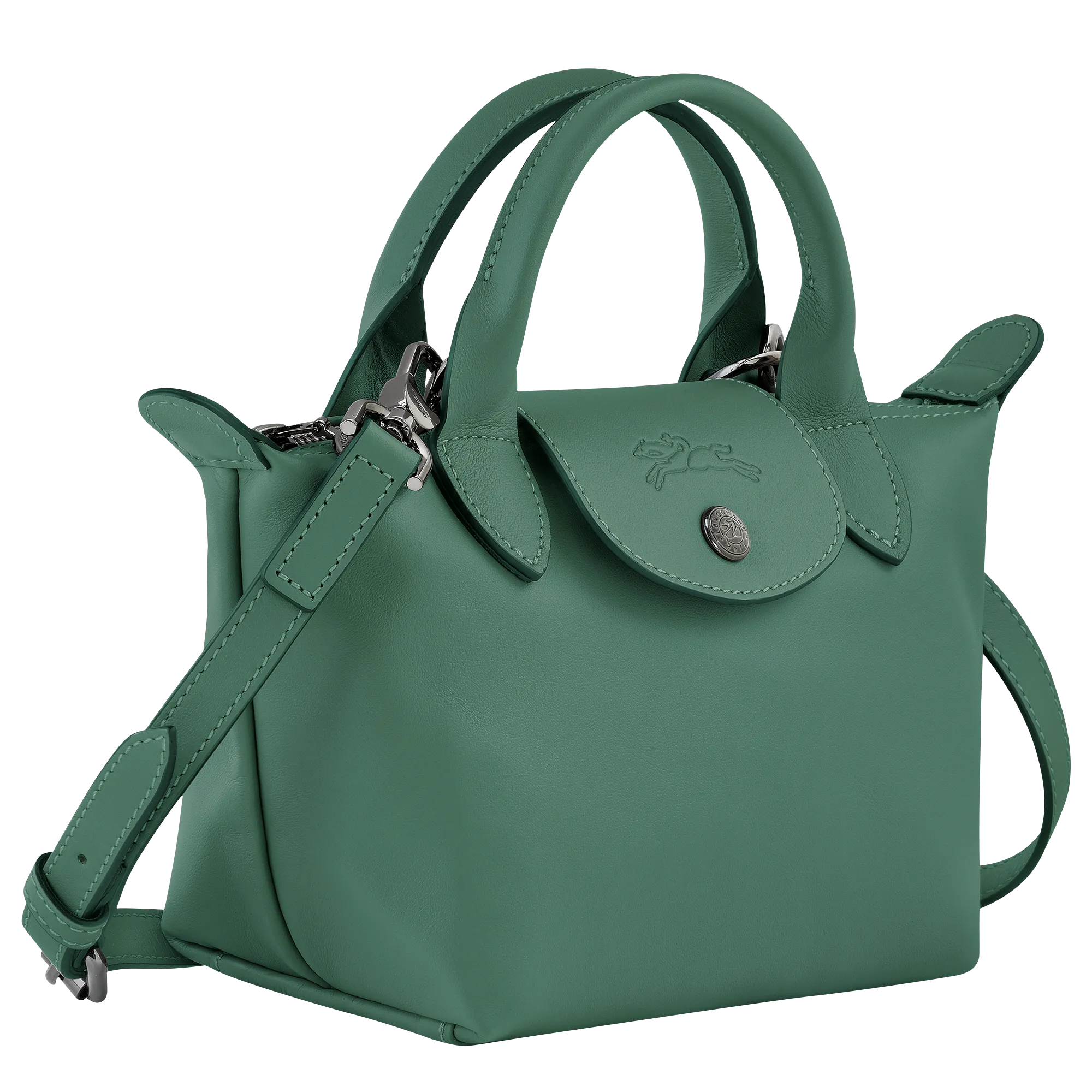 Le Pliage Xtra XS Handbag Sage - Leather