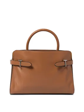 LE TANNEUR Emilie Mini Leather Handbag - Brown