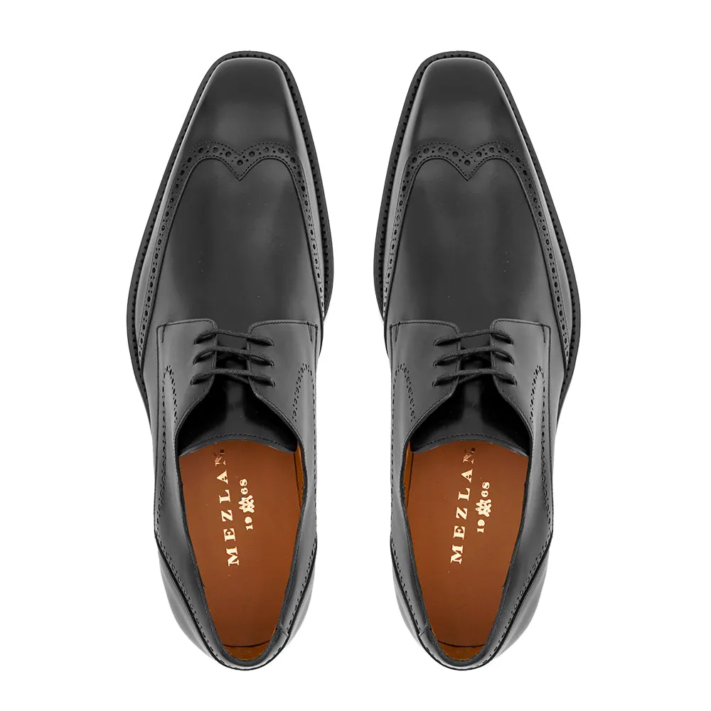 Leather Wing Tip Rubber Combination Derby