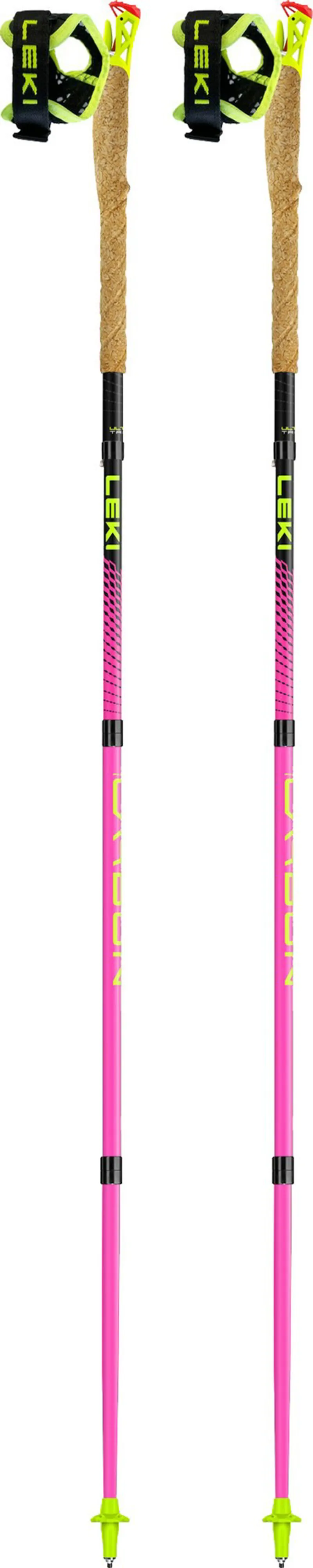 Leki Ultratrail FX.One Trail Running Poles - Neon Pink-Black-Neon Yellow