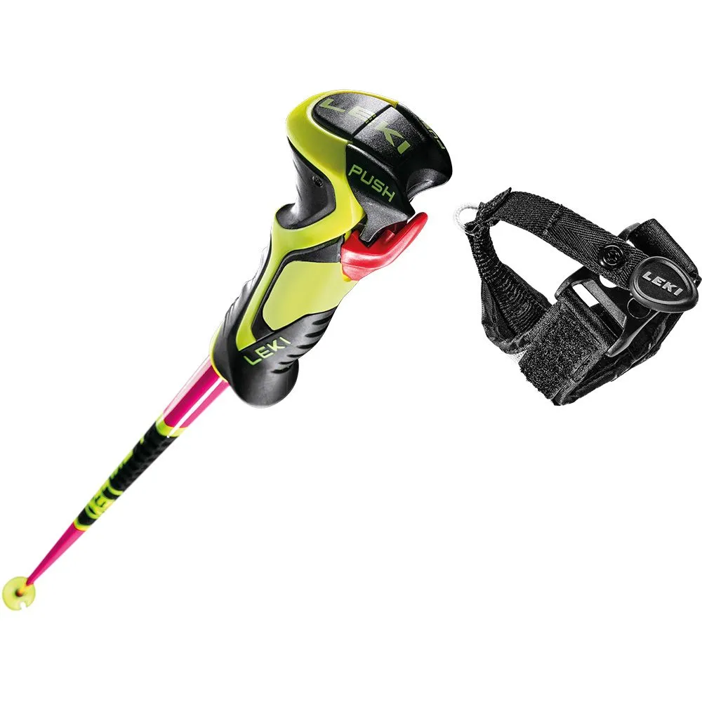 LEKI - WCR Lite SL 3D Alpine Ski Poles Kids neonpink