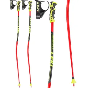 LEKI - Worldcup GS TBS Alpine Ski Poles neon red black white yellow