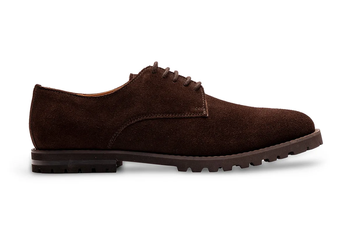 Light Weight Suede Derby/DK BR