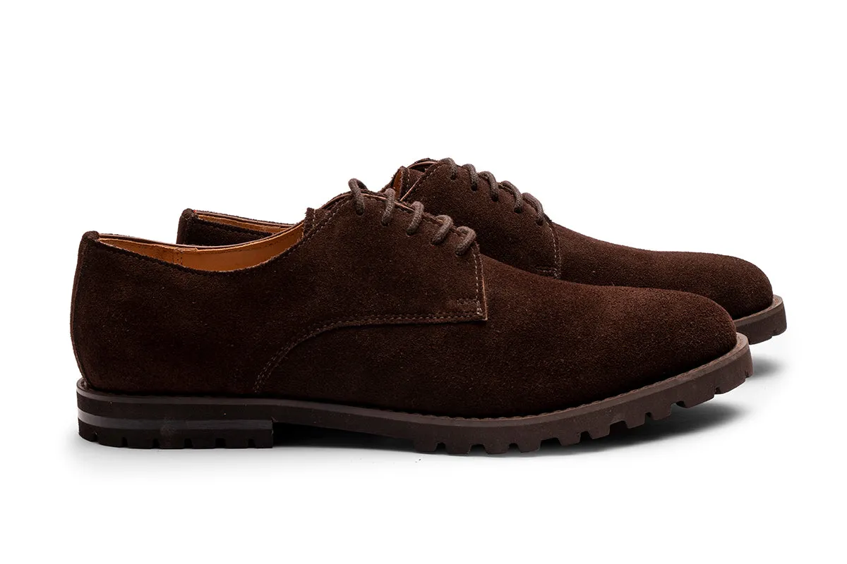 Light Weight Suede Derby/DK BR