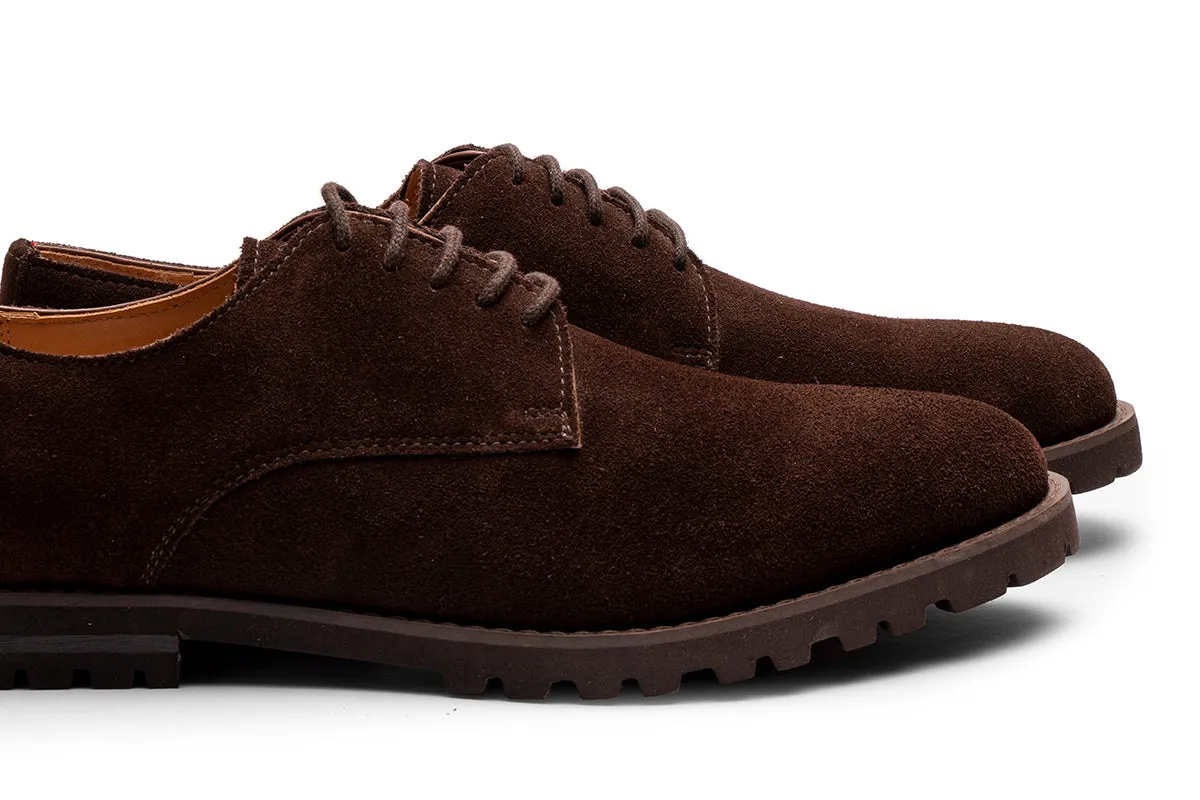 Light Weight Suede Derby/DK BR