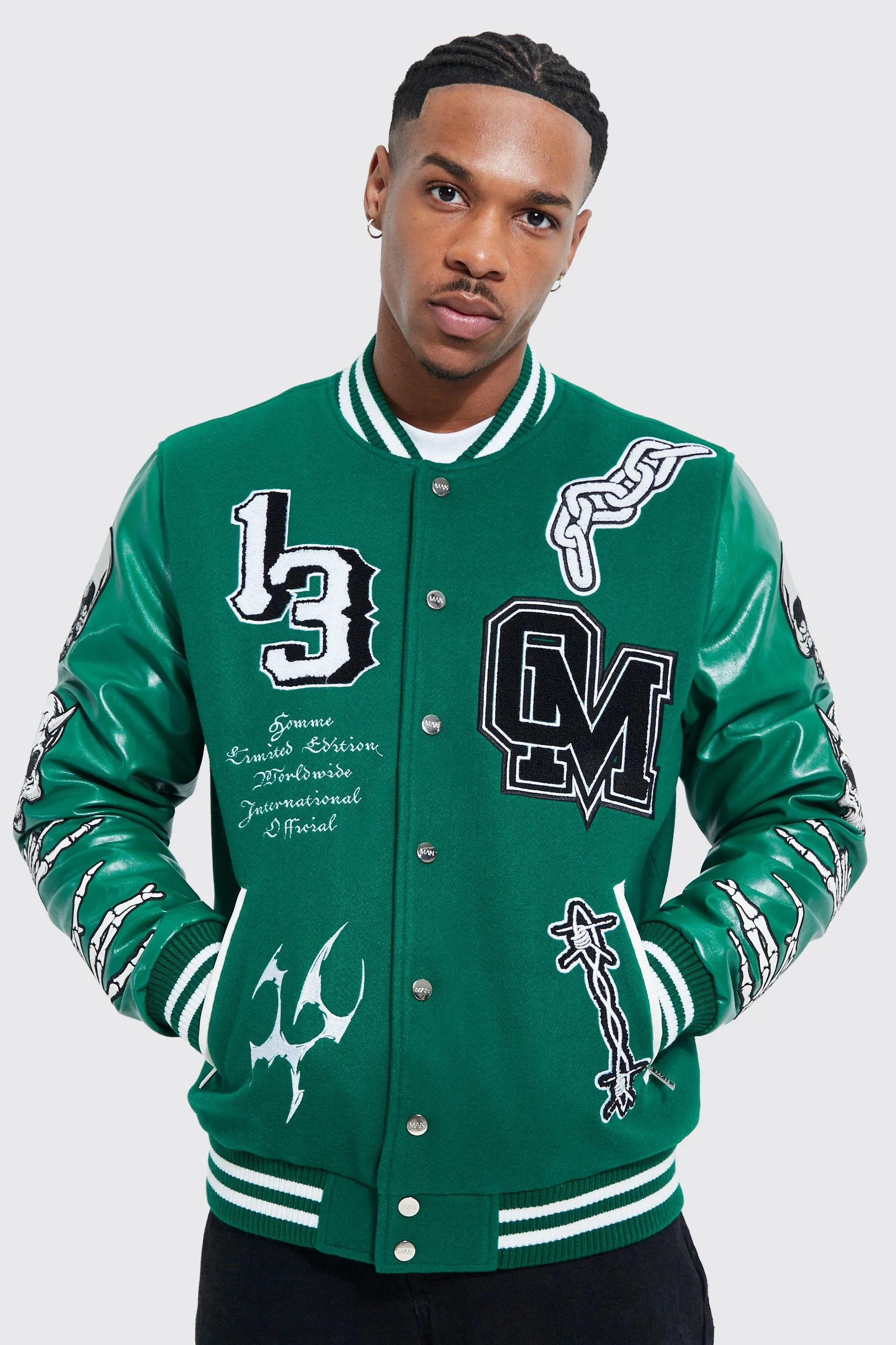 Limited Edition Skull Varsity Jacket