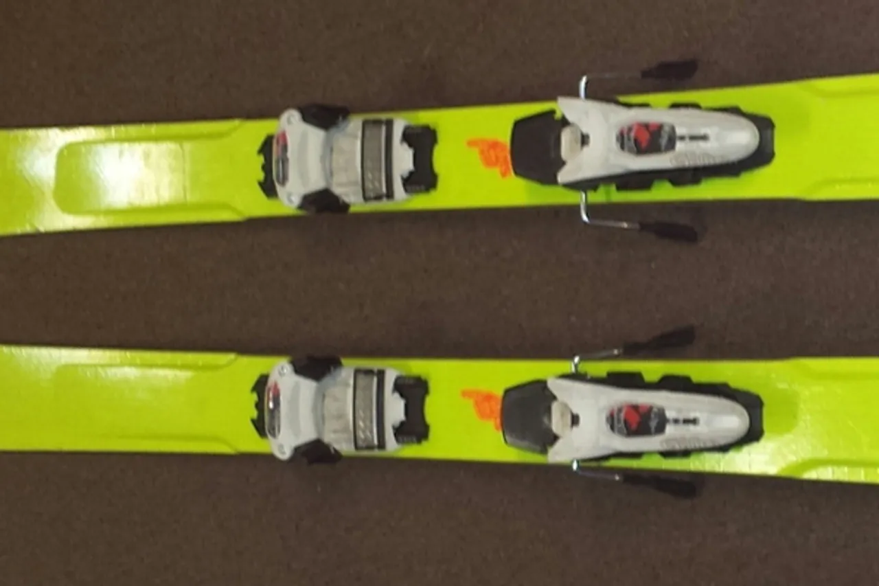 Line Afterbang Used Skis with Marker Griffon Demo Bindings 2014