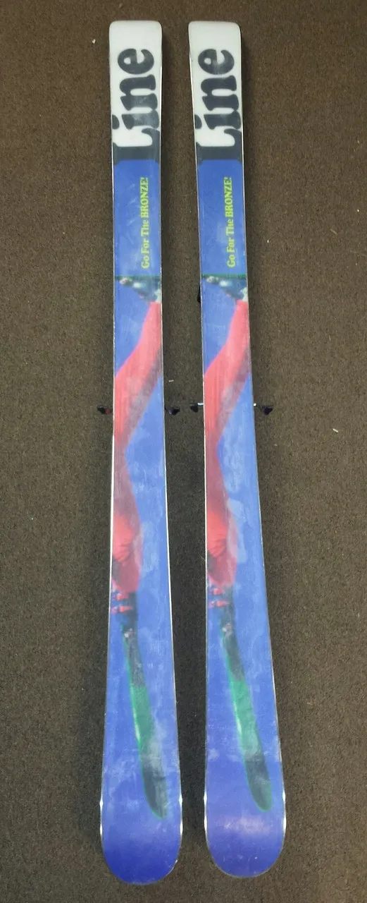 Line Afterbang Used Skis with Marker Griffon Demo Bindings 2014