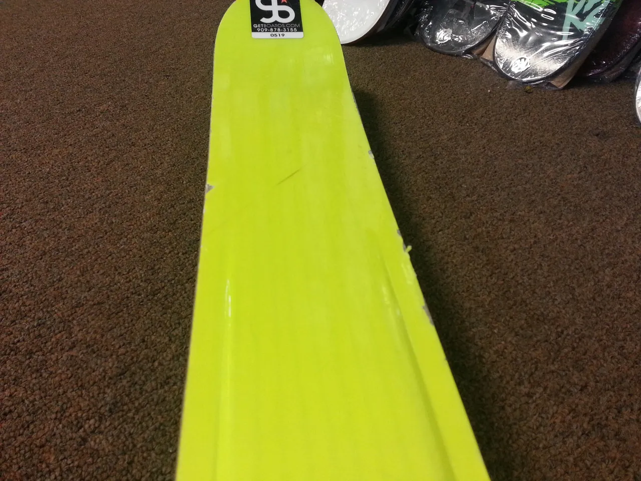 Line Afterbang Used Skis with Marker Griffon Demo Bindings 2014