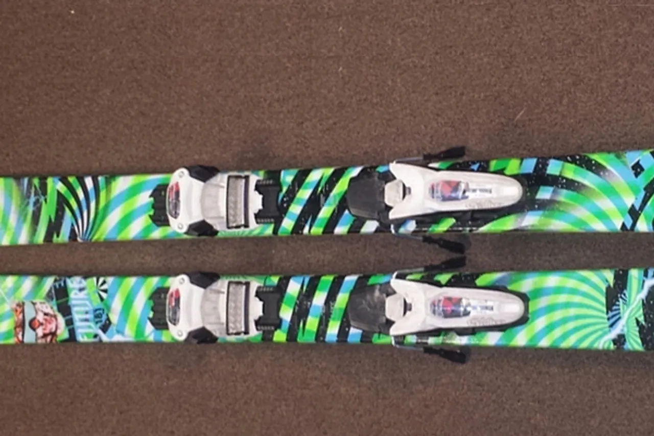 Line Future Spin used Skis with Marker Griffon Demo Bindings 2014