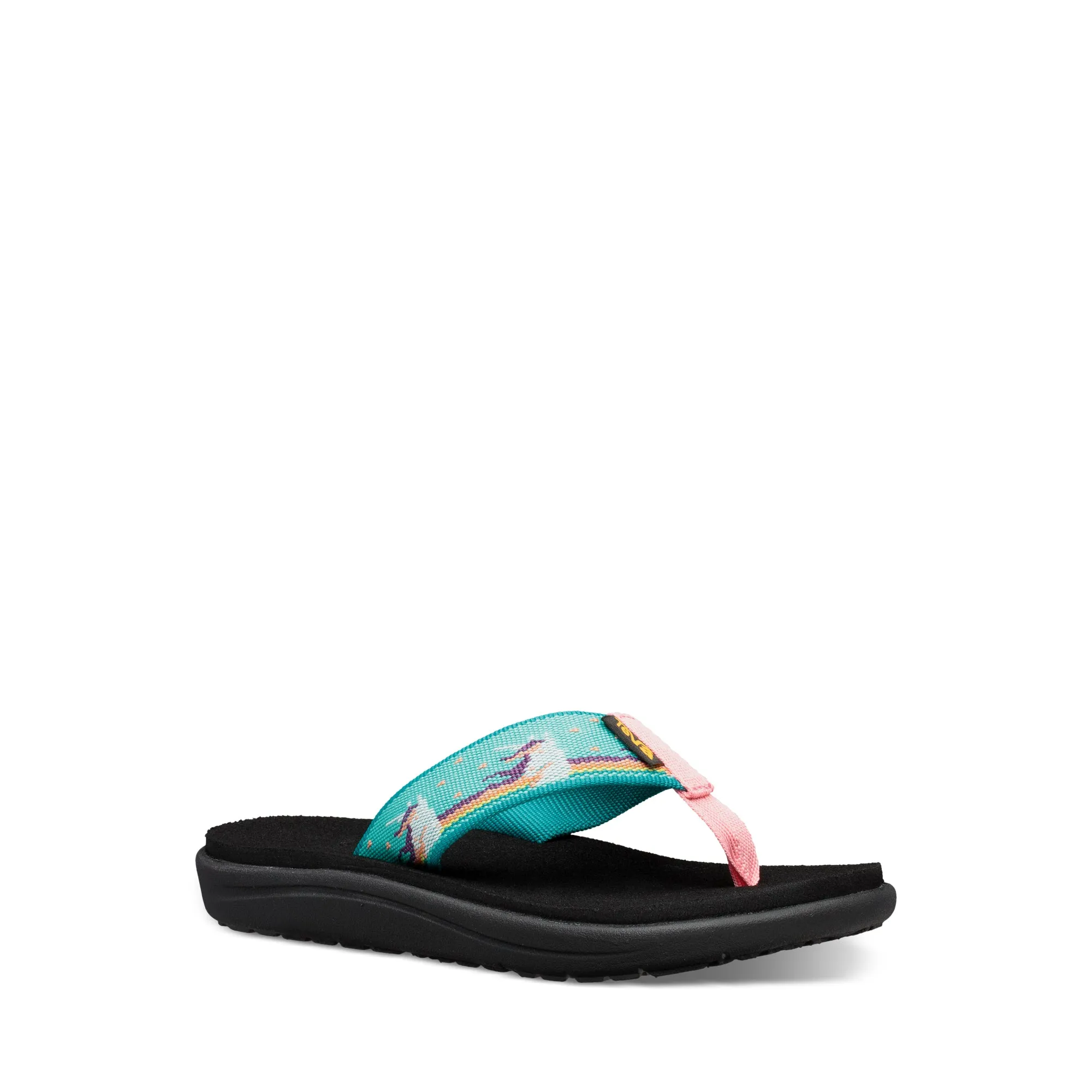 Little Kid's Teva Voya Flip Color: Unicorn Waterfall