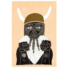 Lizzy - Viking Sailor' Art Print-