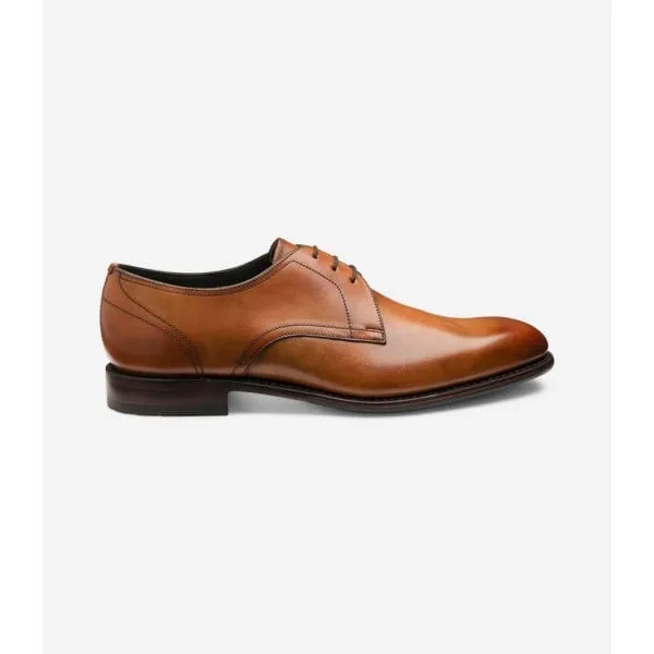 Loake Mens Atherton Plain Toe Derby in Tan