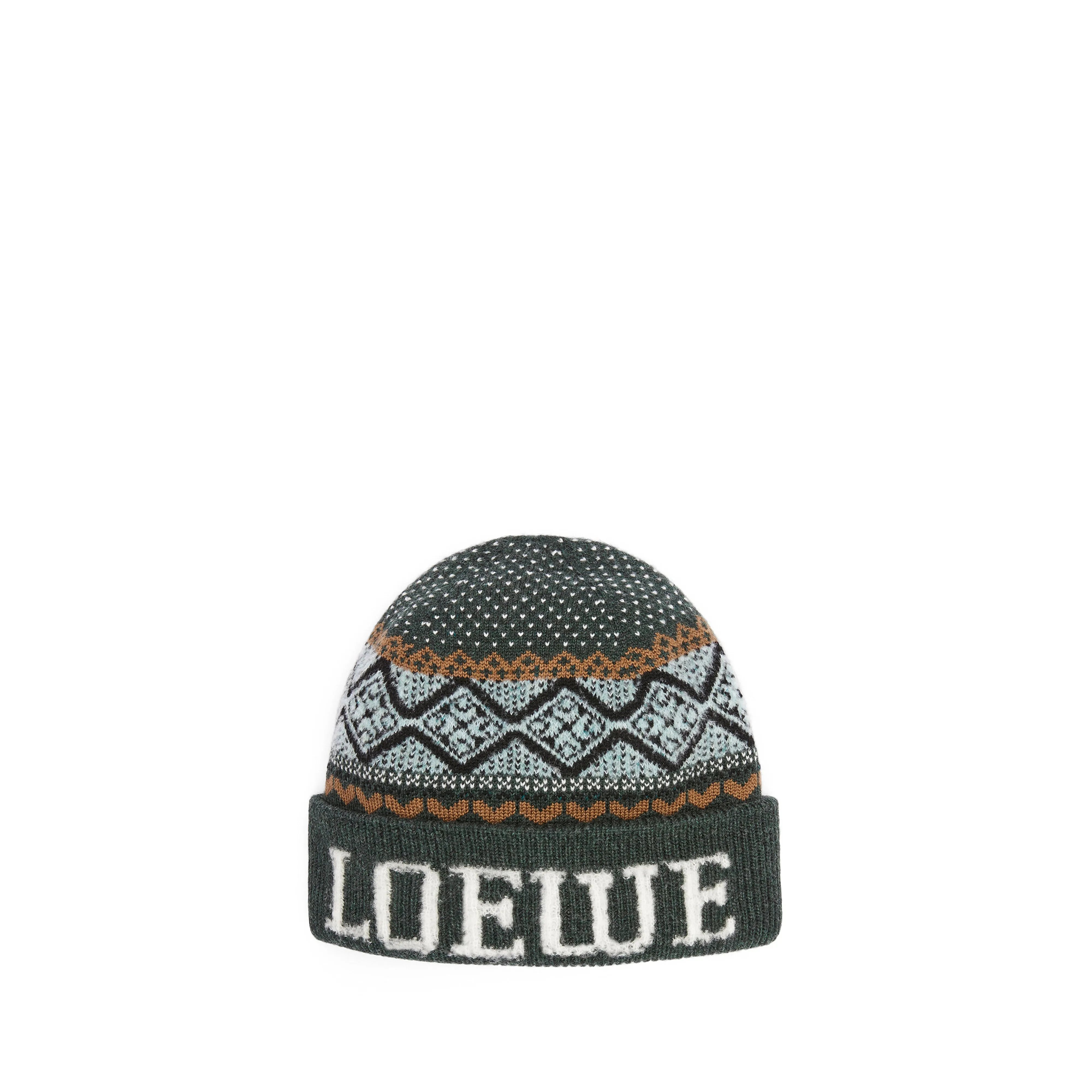 Loewe Women's Beanie  Green/Multicolor