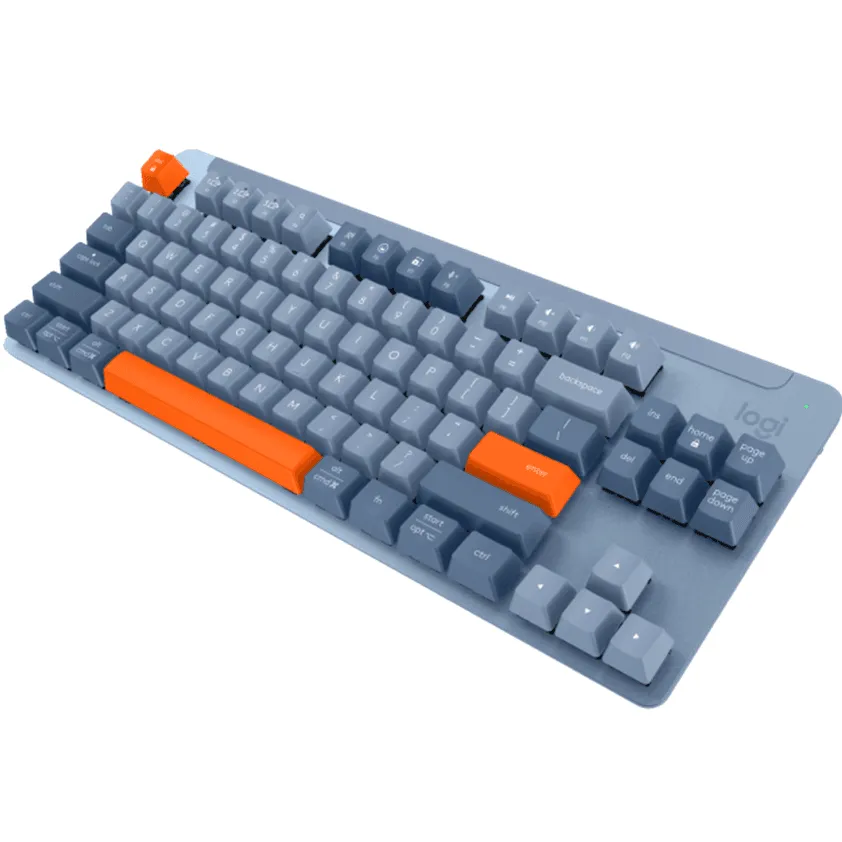 Logitech K855 Signature Mechanical Keys Wireless Keyboard Mini Compact TKL Blue Orange