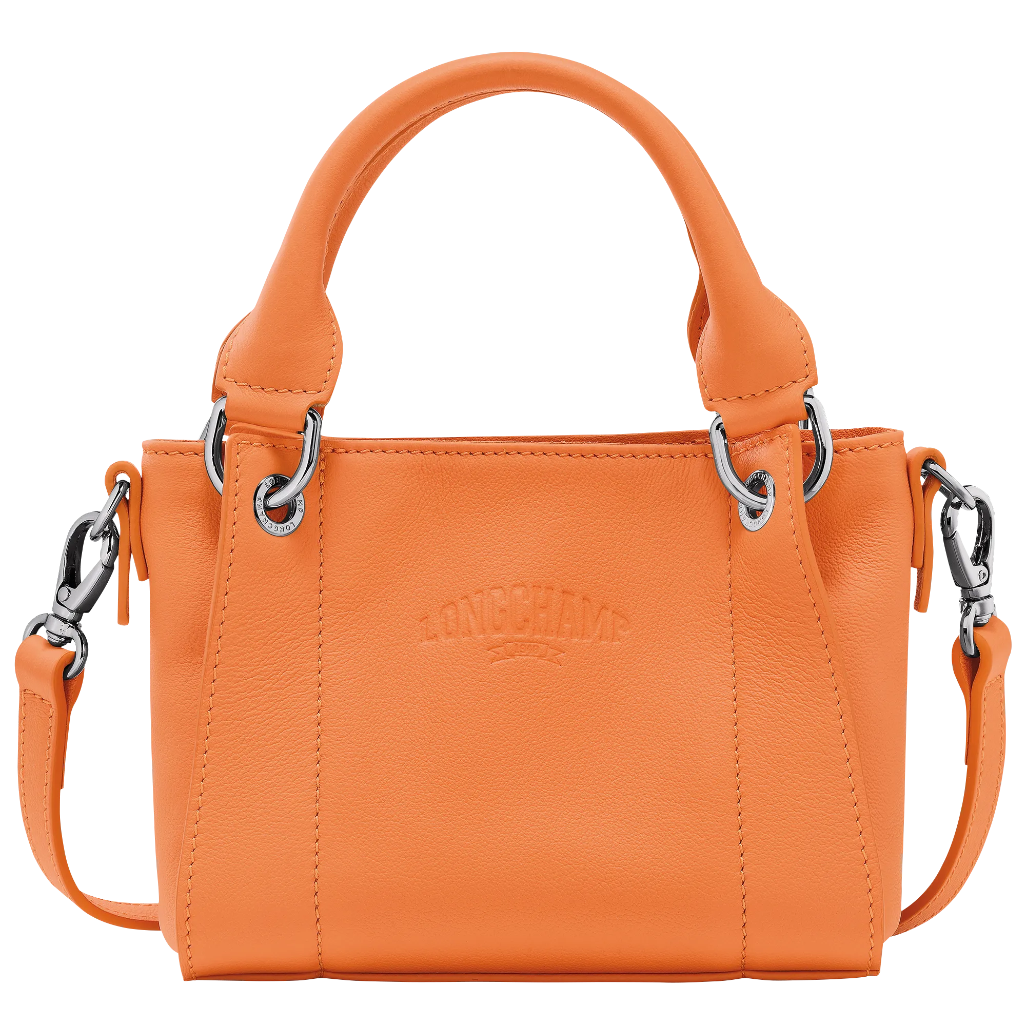 Longchamp 3D XS Handbag Orange - Leather