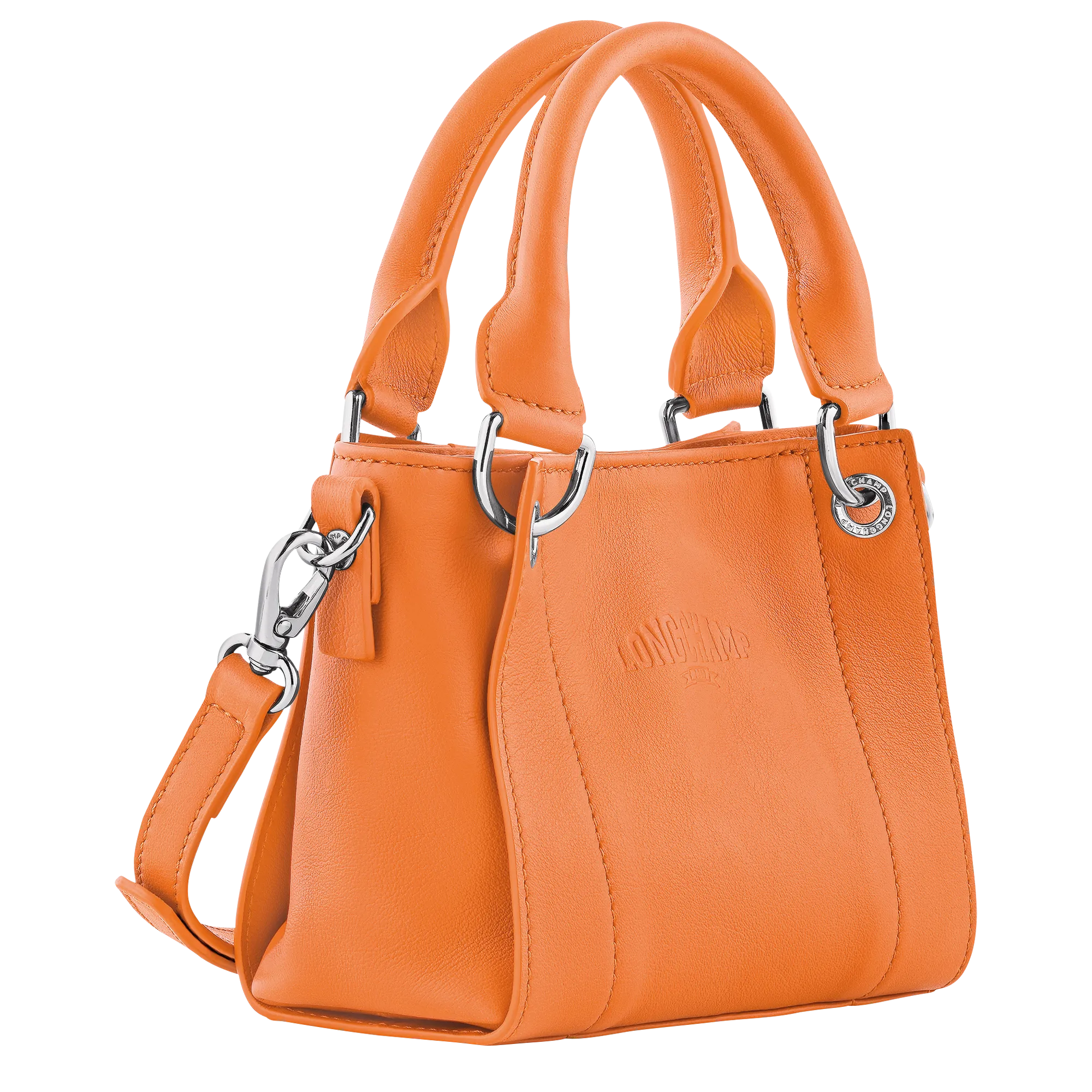 Longchamp 3D XS Handbag Orange - Leather